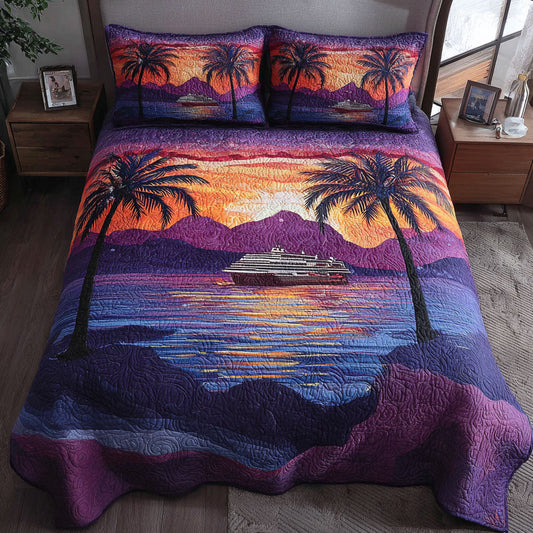 High Seas Adventure 3-Piece Quilted Bedding Set NCU0PT8030