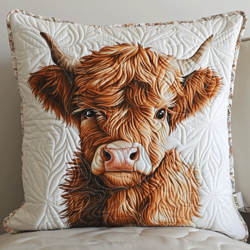 Highland Cow Quilted Pillow Case NCU0TL102