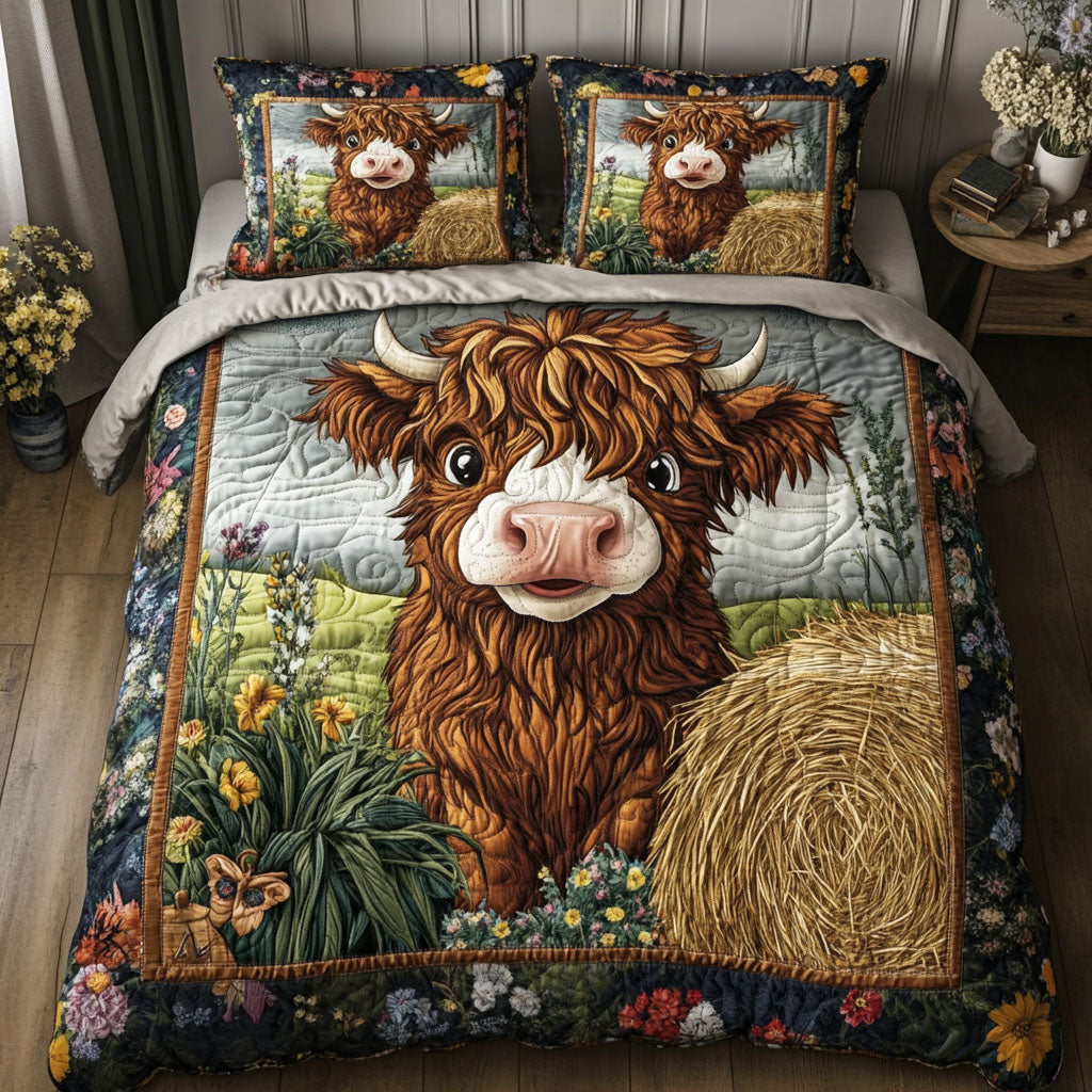Highland Bliss 3-Piece Quilted Bedding Set NCU0NT2917