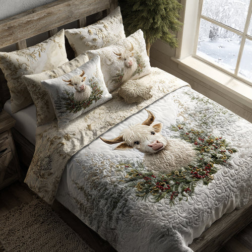 Highland Bloom 3-Piece Quilted Bedding Set NCU0DV8867