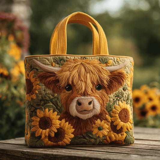 Highland Bloom Quilted Tote Bag NCU0TH2753