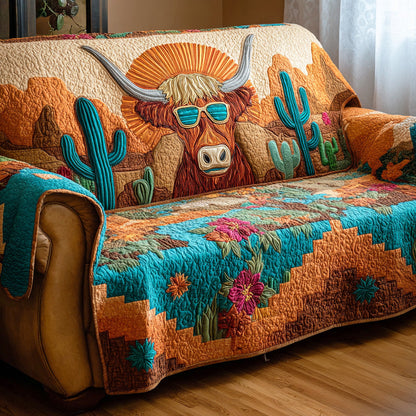 Highland Calm Quilted Sofa Cover NCU0TD1400