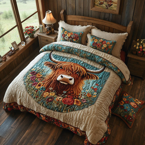 Highland Charm 3-Piece Quilted Bedding Set NCU0DV8869