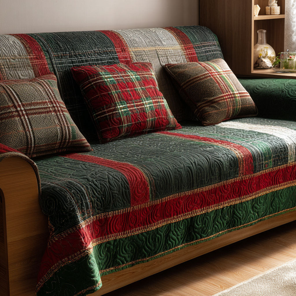 Highland Cheer Quilted Sofa Cover NCU0PT9774