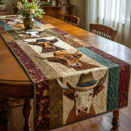 Highland Dust Quilted Table Runner NCU0NT11629