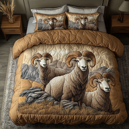 Highland Glory 3-Piece Quilted Bedding Set NCU0DK6581