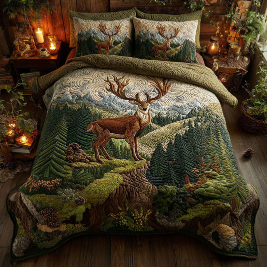 Highland Grace 3-Piece Quilted Bedding Set NCU0TV657