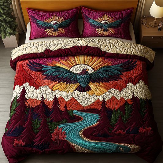 Highland Guardian 3-Piece Quilted Bedding Set NCU0DK4494