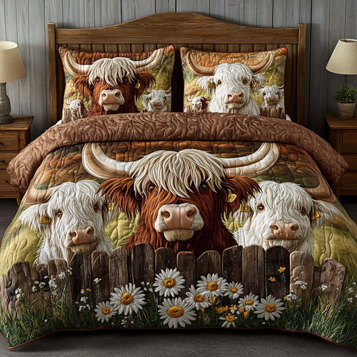 Highland Meadow Dream 3-Piece Quilted Bedding Set NCU0NT8295