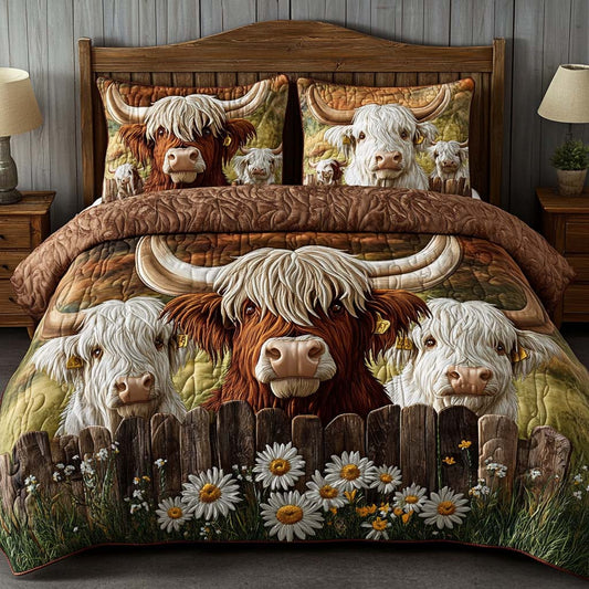 Highland Meadow Dream 3-Piece Quilted Bedding Set NCU0NT8295