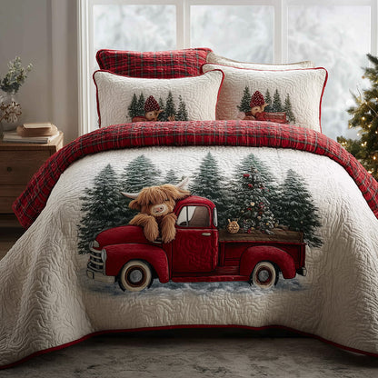 Highland Merry Ride 3-Piece Quilted Bedding Set NCU0TH3907