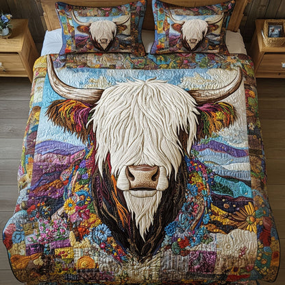 Highland Spirit 3-Piece Quilted Bedding Set NCU0PT2449