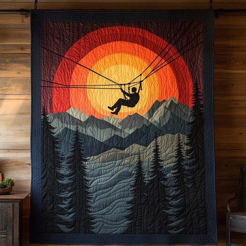 Highland Sunset Journey Quilted Blanket NCU0XD503