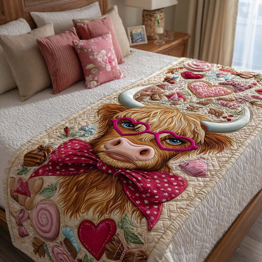 Highland Sweetheart Quilted Bed Runner NCU0NT11642