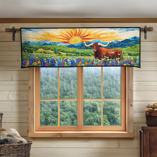 Hill Country Herd Quilted Valance NCU0PT6325