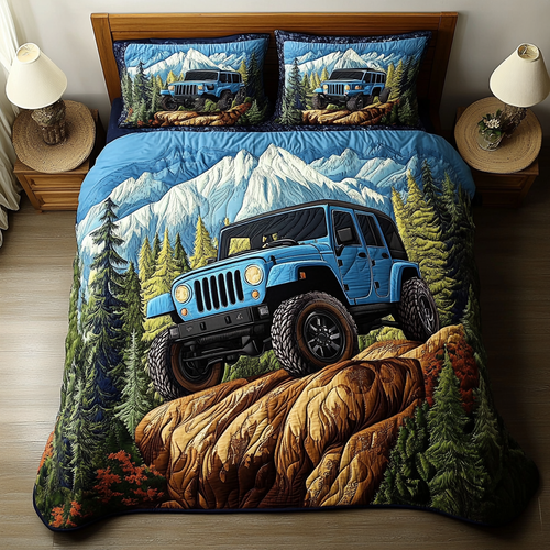 Hill Quest 3-Piece Quilted Bedding Set NCU0VL2301