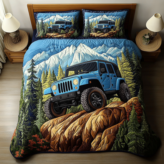 Hill Quest 3-Piece Quilted Bedding Set NCU0VL2301
