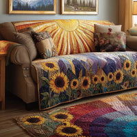 Hills and Flowers Quilted Sofa Cover NCU0NT10895