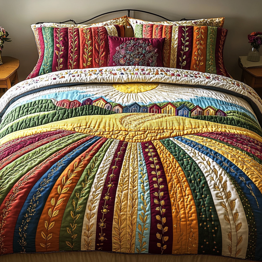 Hillside Dream 3-Piece Quilted Bedding Set NCU0DK6299