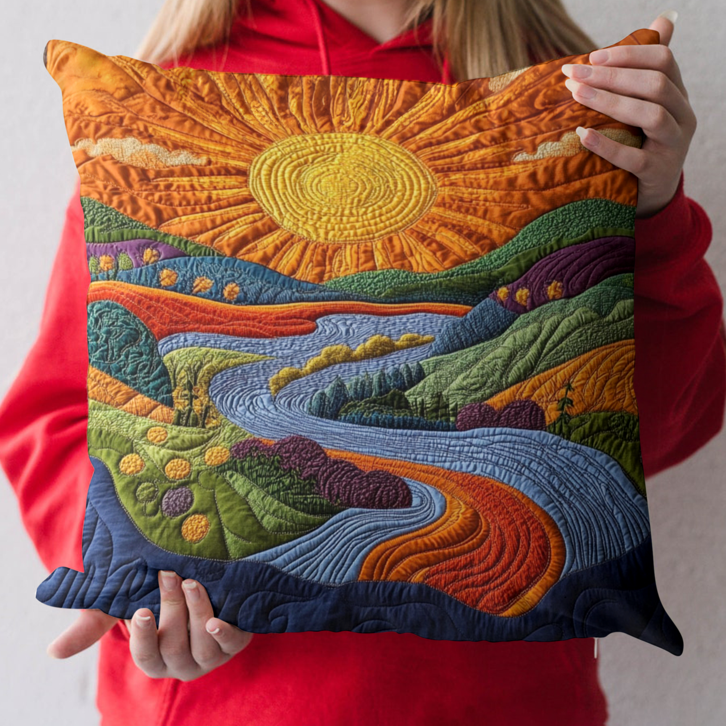 Hills of Radiant Quilted Pillow Case NCU0NT3792