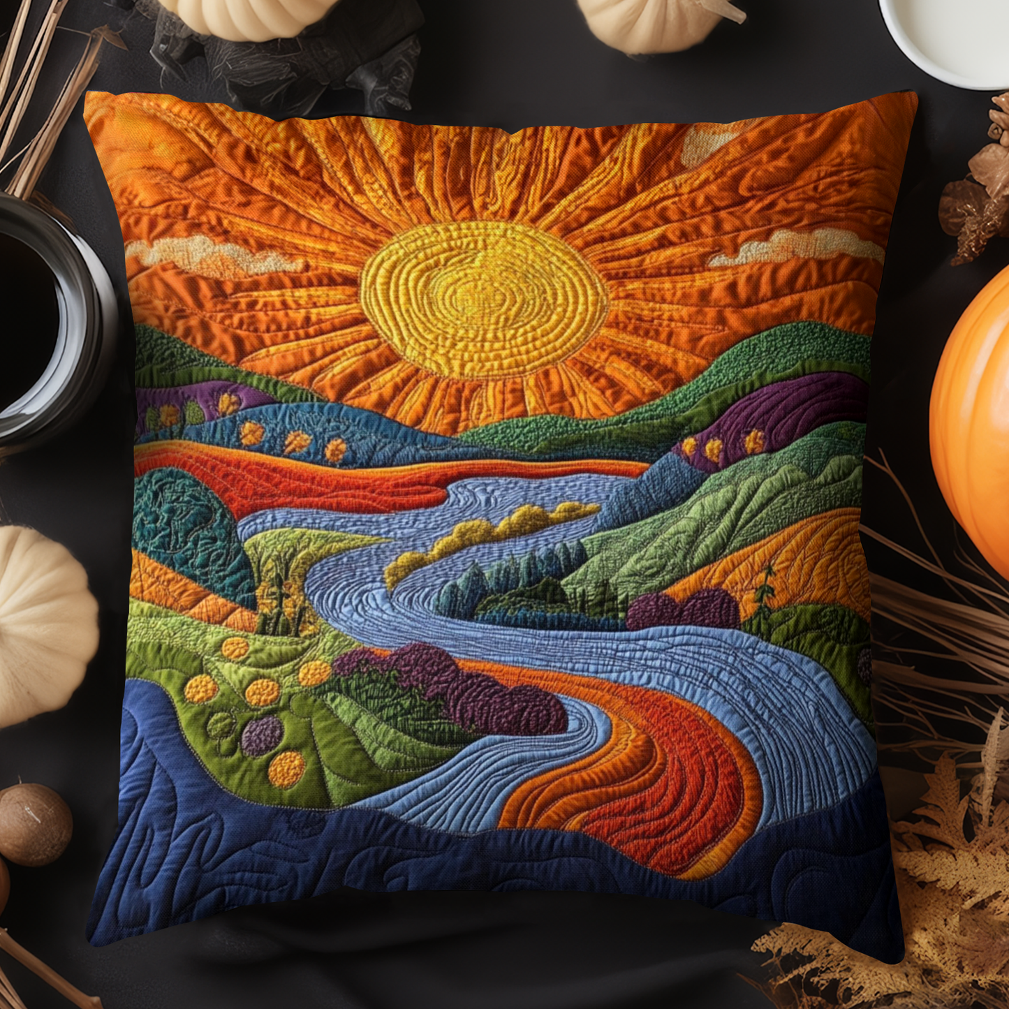 Hills of Radiant Quilted Pillow Case NCU0NT3792