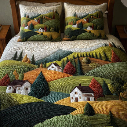 Hilltop Haven 3-Piece Quilted Bedding Set NCU0TH3047