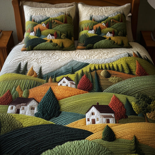Hilltop Haven 3-Piece Quilted Bedding Set NCU0TH3047