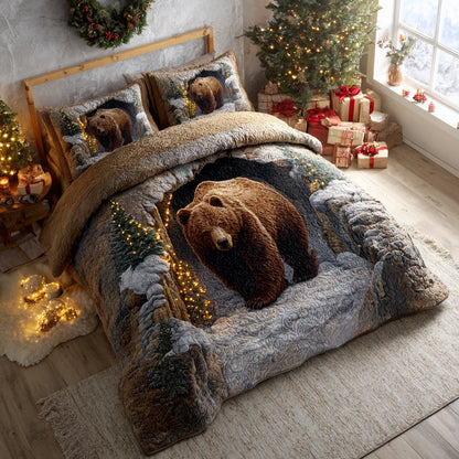 Himalaya Bear Comfort 3-Piece Quilted Bedding Set NCU0HH1407