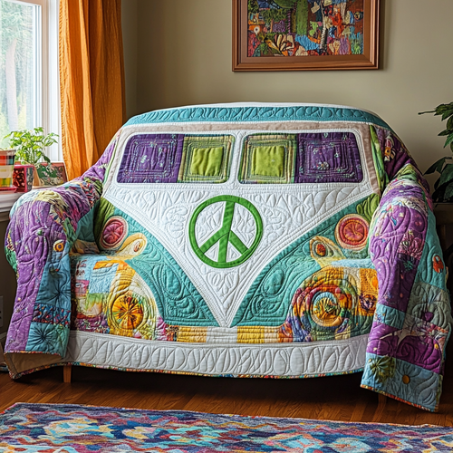 Hippie Bloom Quilted Sofa Cover NCU0DK11310