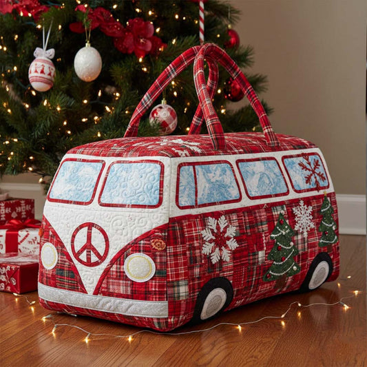 Hippie Christmas Ride Quilted Duffle Bag NCU0NT11378