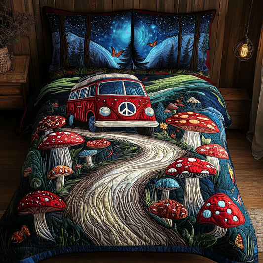 Hippie Dreamland 3-Piece Quilted Bedding Set NCU0PT4031