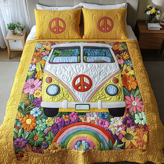Hippie Dreams 3-Piece Quilted Bedding Set NCU0VH2784