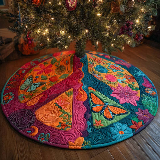 Hippie Garden Harmony Quilted Tree Skirt NCU0XD1339