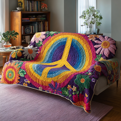 Hippie Garden Quilted Sofa Cover NCU0DK10848