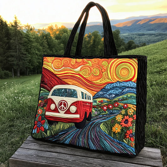 Hippie Hauler Quilted Tote Bag NCU0PT8228
