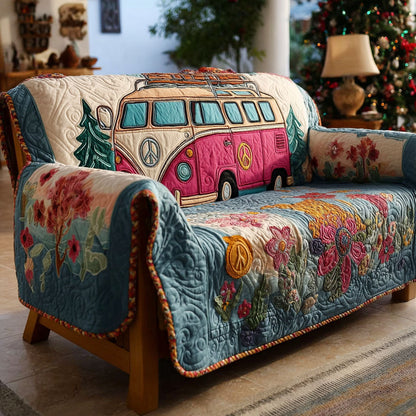 Hippie Heartbeat Quilted Sofa Cover NCU0PT10060