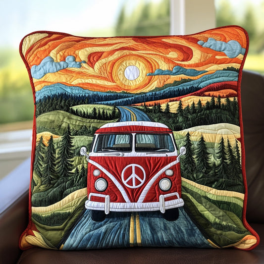 Hippie Highway Quilted Pillow Case NCU0PT4226