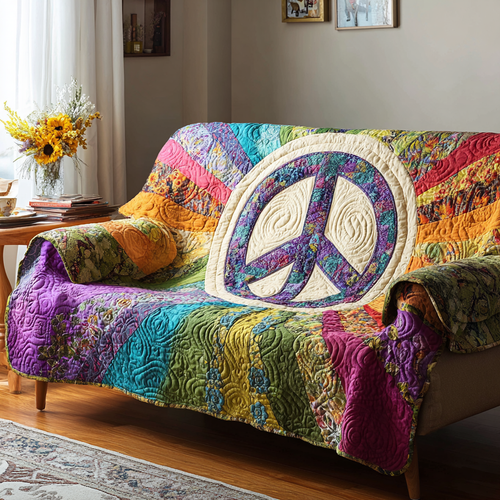 Hippie Light Quilted Sofa Cover NCU0DK11311