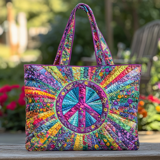 Hippie Light Quilted Tote Bag NCU0DK9523