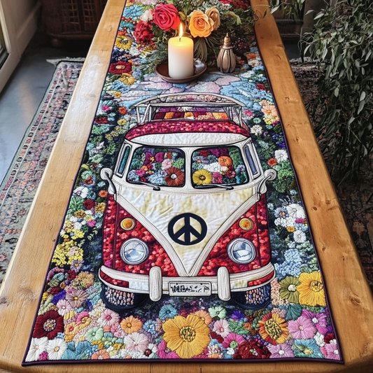 Hippie Ride Quilted Table Runner NCU0VH2764