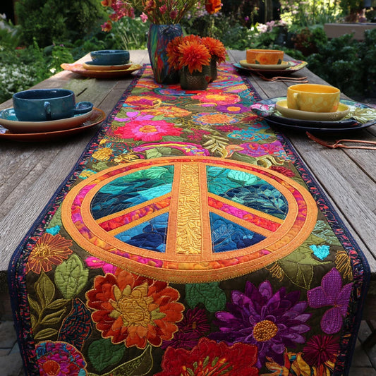 Hippie Spirit Quilted Table Runner NCU0DV9178
