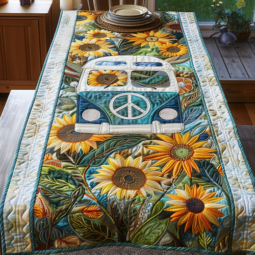 Hippie Sunshine Quilted Table Runner NCU0DV5350