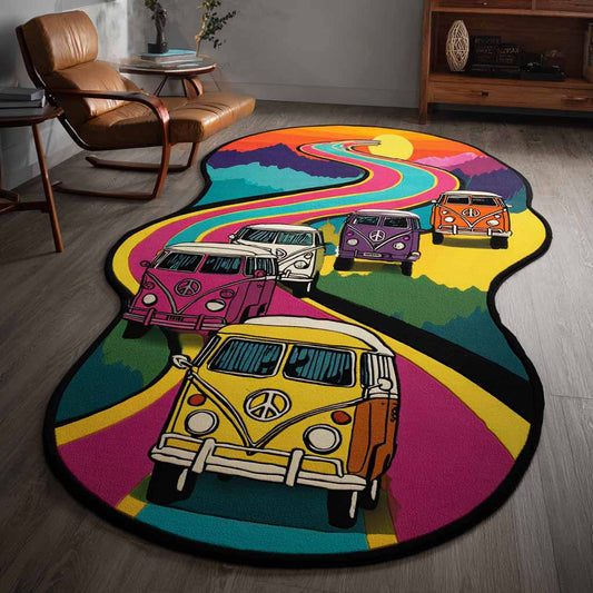 Hippie Trail Custom Shape Area Rug NCU0XD2716