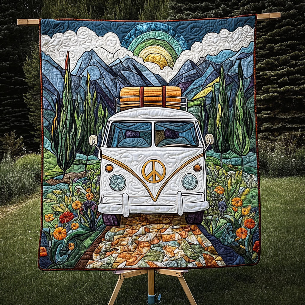 Hippie Trails Quilted Blanket NCU0PT4304
