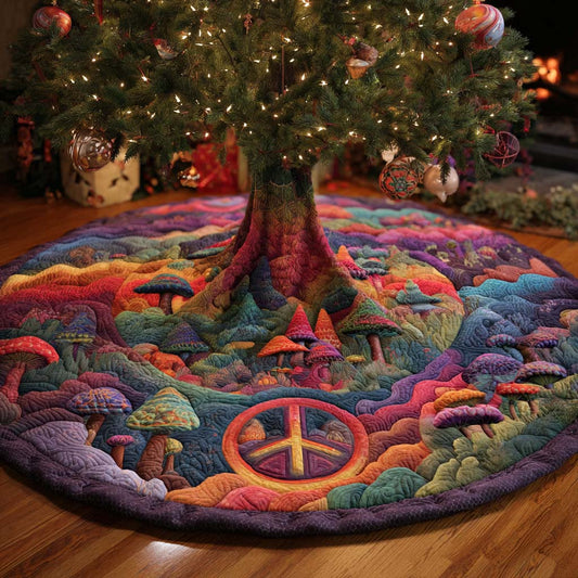 Hippie Wonderland Quilted Tree Skirt NCU0XD1327