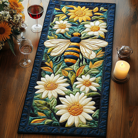 Hive Harmony Quilted Table Runner NCU0VH5604