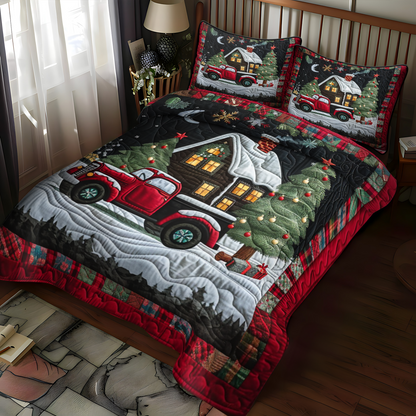 Holiday Cabin 3-Piece Quilted Bedding Set NCU0NT030