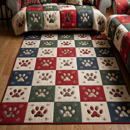 Holiday Paw Area Rug NCU0NT11191