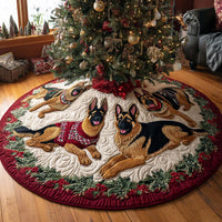 Holiday Watcher Quilted Christmas Tree Skirt NCU0DV8039