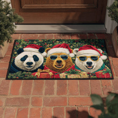Holiday Bear Trio Doormat NCU0HH899